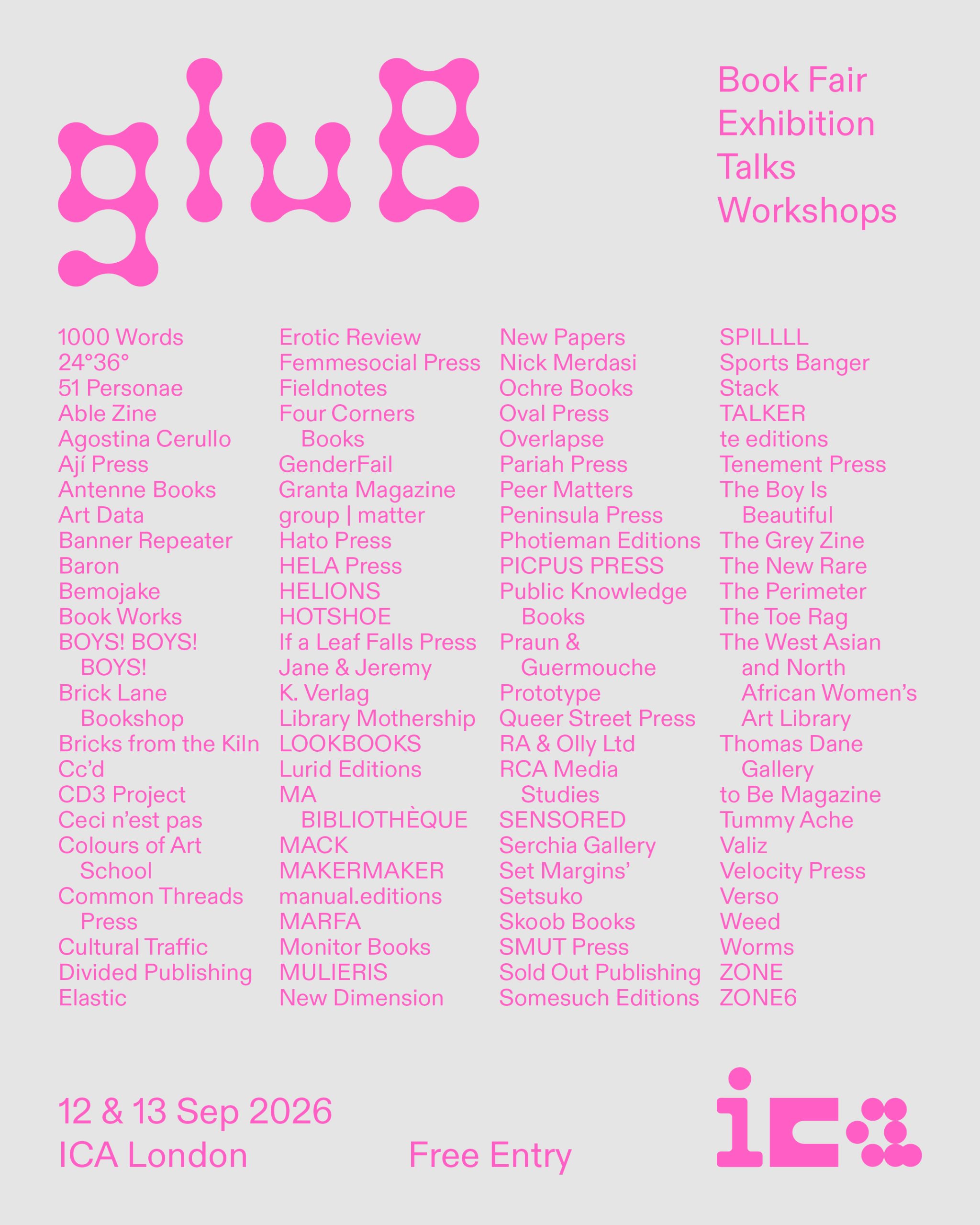 Overlapse at GLUE Art Book Fair at ICA